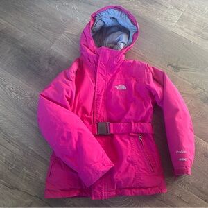 Pink Hooded Winter Jacket North Face